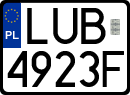 License plates of Poland, Regular car plates