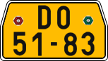 License plate of the Czech Republic, Commercial vehicles (1960)