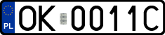 License plates of Poland, Regular car plates