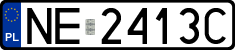 License plates of Poland, Regular car plates