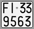 License plate of Italy, Motorcycles (1927 year series)