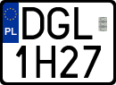 License plates of Poland, Special vehicles and motorcycles