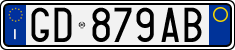 License plate of Italy, Cars (1994 year series)