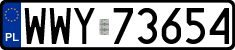 License plates of Poland, Regular car plates