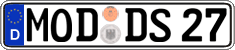 German license plate, Regular plates