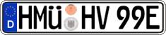 German license plate, Electric vehicles