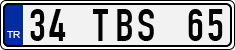 License plate of Turkey, Regular plates