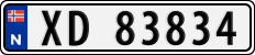 License plate of Norway, Cars