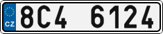 License plate of the Czech Republic, Cars (2001)
