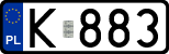 License plates of Poland, Regular car plates