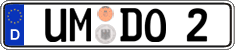 German license plate, Regular plates