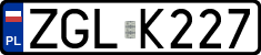 License plates of Poland, Regular car plates