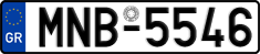 License plate of Greece, Cars