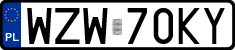 License plates of Poland, Regular car plates