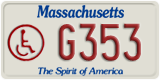 Massachusetts, Vehicles for disabled persons