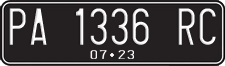 License plate of Indonesia, Regular plates