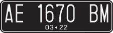 License plate of Indonesia, Regular plates