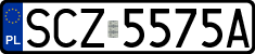 License plates of Poland, Regular car plates