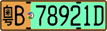 License plate of China, Electric vehicles