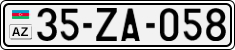 License plate of Azerbaijan, Cars