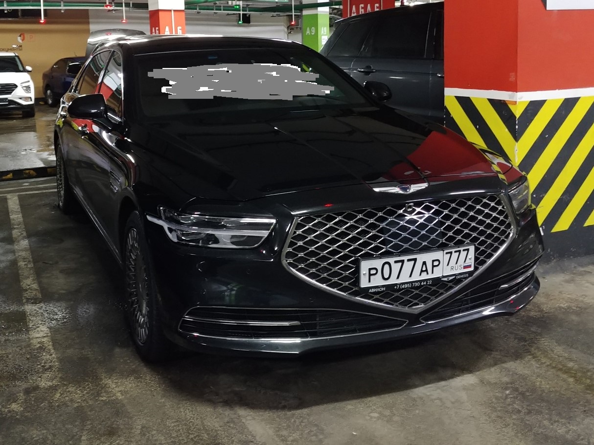 р 077 ар 777, Genesis G90 1st gen (HI), facelift, 2019–