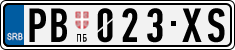 License plate of Serbia, Cars