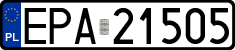 License plates of Poland, Regular car plates