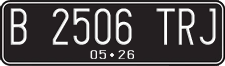 License plate of Indonesia, Regular plates