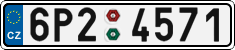 License plate of the Czech Republic, Cars (2001)