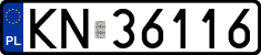 License plates of Poland, Regular car plates