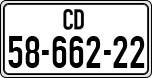License plate of Israel, Diplomatic