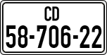 License plate of Israel, Diplomatic