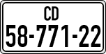 License plate of Israel, Diplomatic