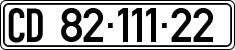 License plate of Israel, Diplomatic
