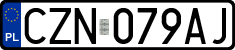 License plates of Poland, Regular car plates
