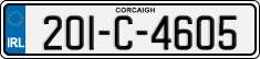 License plate of Ireland, Regular plates