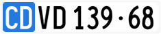 License plate of Switzerland, Diplomatic