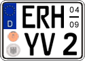 German license plate, Seasonal plates