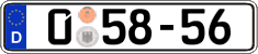 German license plate, Diplomatic