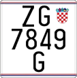 License plate of Croatia, Motorcycles