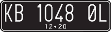 License plate of Indonesia, Regular plates