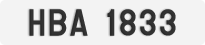 License plate of Malaysia, Taxi (HAB 1(234))