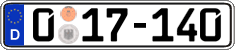 German license plate, Diplomatic