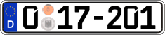 German license plate, Diplomatic