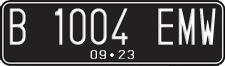 License plate of Indonesia, Regular plates