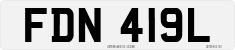License plate of the United Kingdom, 1963 year system