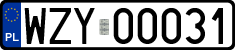 License plates of Poland, Regular car plates