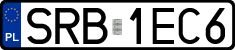 License plates of Poland, Regular car plates