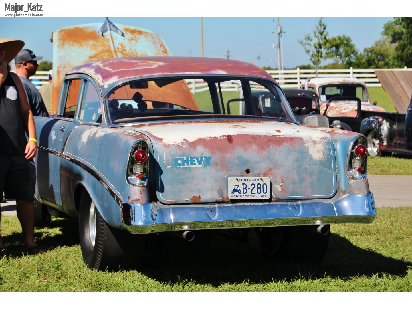 B-280, Chevrolet 210 2nd gen 1956 2-door Sedan (2102-1011; A-body), 1st facelift, 1955–1956