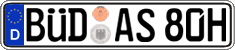 German license plate, Plates for oldtimers (type 